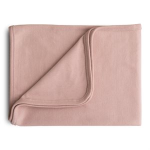 Mushie Ribbed Baby Blanket - Blush